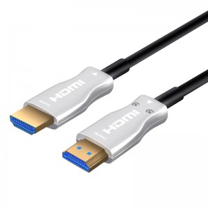 Câble HDMI à fibre optique, HDMI 2.0 AM à AM, 4K @ 60 HZ, 18 Gps, RGB4: 4: 4 3D ARC